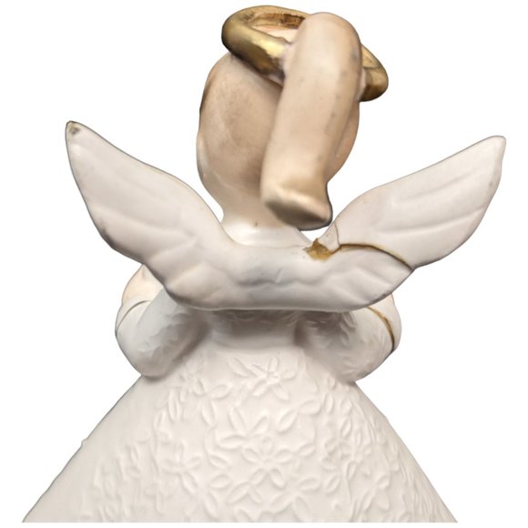 National Potteries Angels Playing Music Instruments Bedford OH Set 2 Vtg Japan - Picture 2 of 16